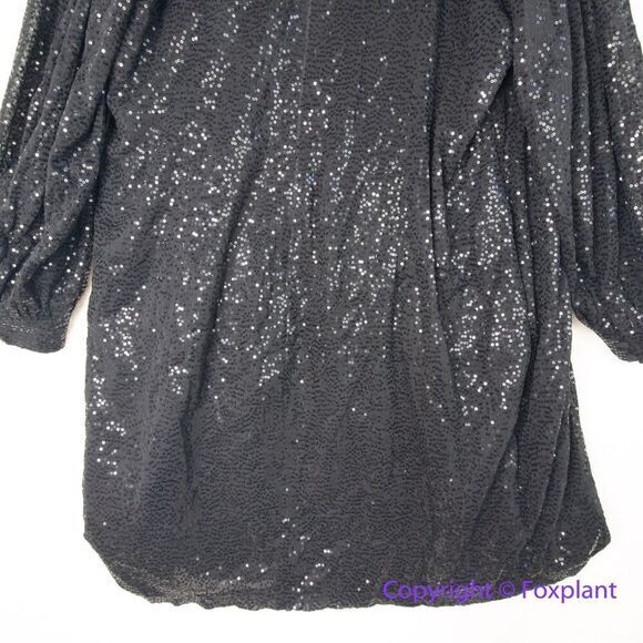 New! City Chic Nadia Dress sequin‎ long sleeve black, plus size 24 - Picture 13 of 15